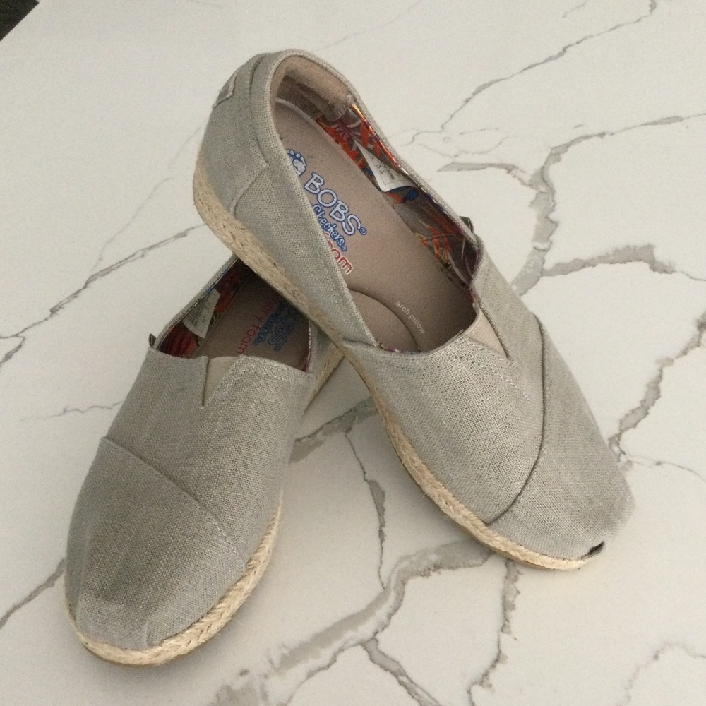 Sketchers (BOBS) memory foam espadrilles.